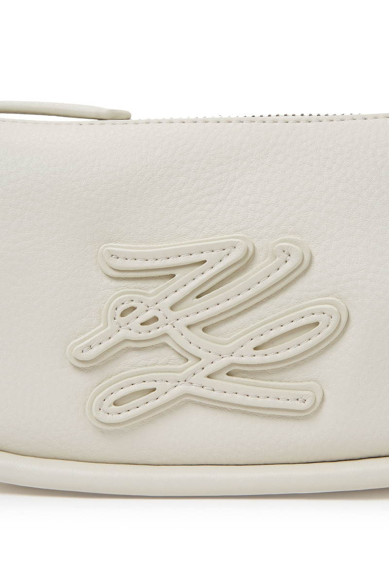 Crossbody Karl Lagerfeld K/Autograph Patch Sm Zip Cb Off White