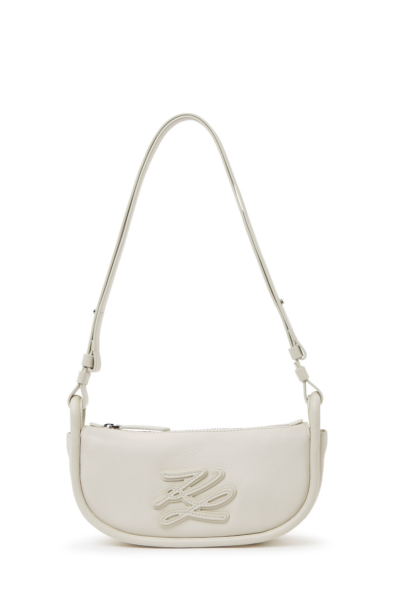 Crossbody Karl Lagerfeld K/Autograph Patch Sm Zip Cb Off White