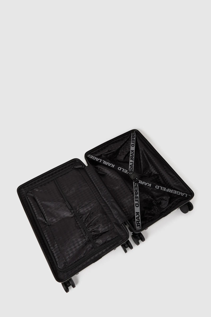 Kufor Karl Lagerfeld Ikon Choupette Hard Trolley Off White