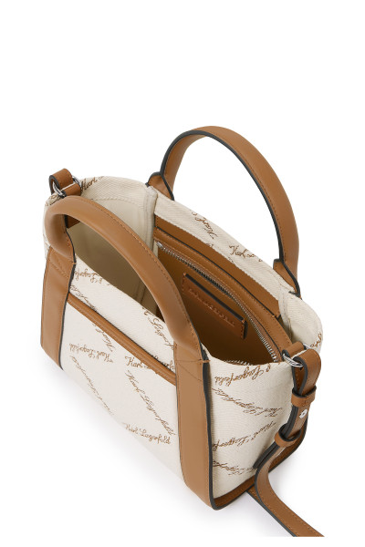 KABELKA KARL LAGERFELD K/VILLE SM TOTE EMB CANVAS - Fotografia č. 4