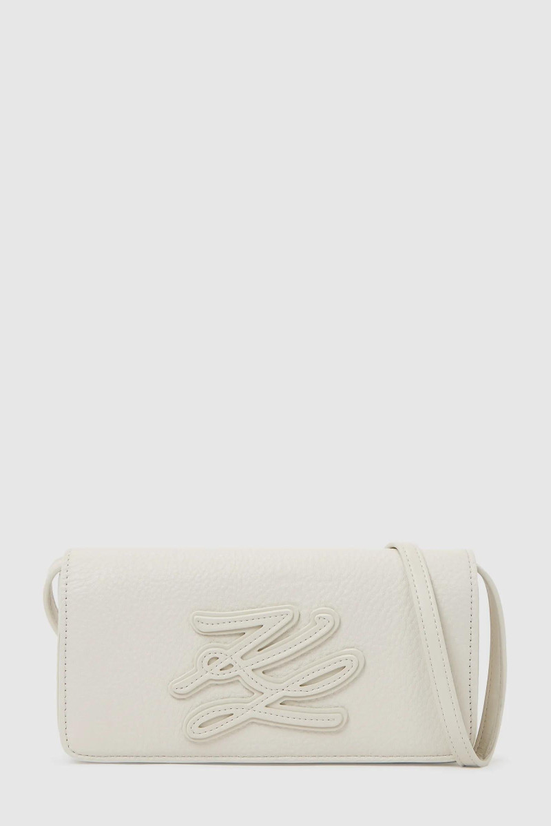 Crossbody Karl Lagerfeld K/Autograph Patch Mini Flap Cb Off White