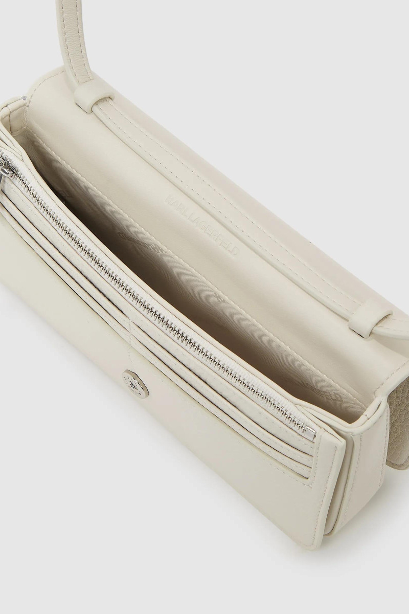 Crossbody Karl Lagerfeld K/Autograph Patch Mini Flap Cb Off White