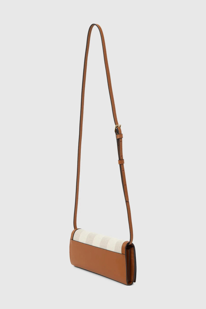 Kabelka Karl Lagerfeld K/Signature Mini Cb Herr Cnv Natural Canvas Tan