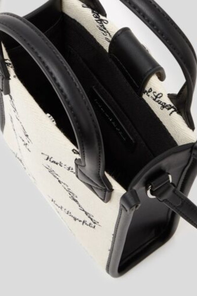 TÁSKA KARL LAGERFELD K/VILLE MINI NS CB EMB CANVAS - Kép 3