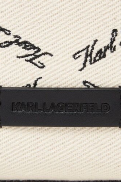 TÁSKA KARL LAGERFELD K/VILLE MINI NS CB EMB CANVAS - Kép 4