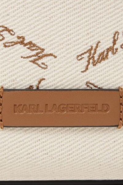 TÁSKA KARL LAGERFELD K/VILLE MINI NS CB EMB CANVAS - Kép 4
