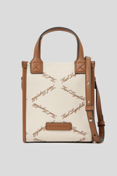 TÁSKA KARL LAGERFELD K/VILLE MINI NS CB EMB CANVAS - Kép 1