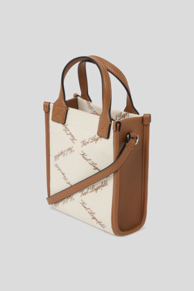 TÁSKA KARL LAGERFELD K/VILLE MINI NS CB EMB CANVAS - Kép 2