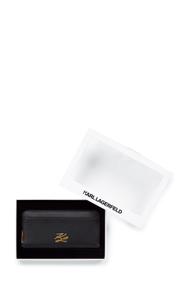 Peňaženka Karl Lagerfeld K/Autograph Cont Wallet Gp Black/Gold