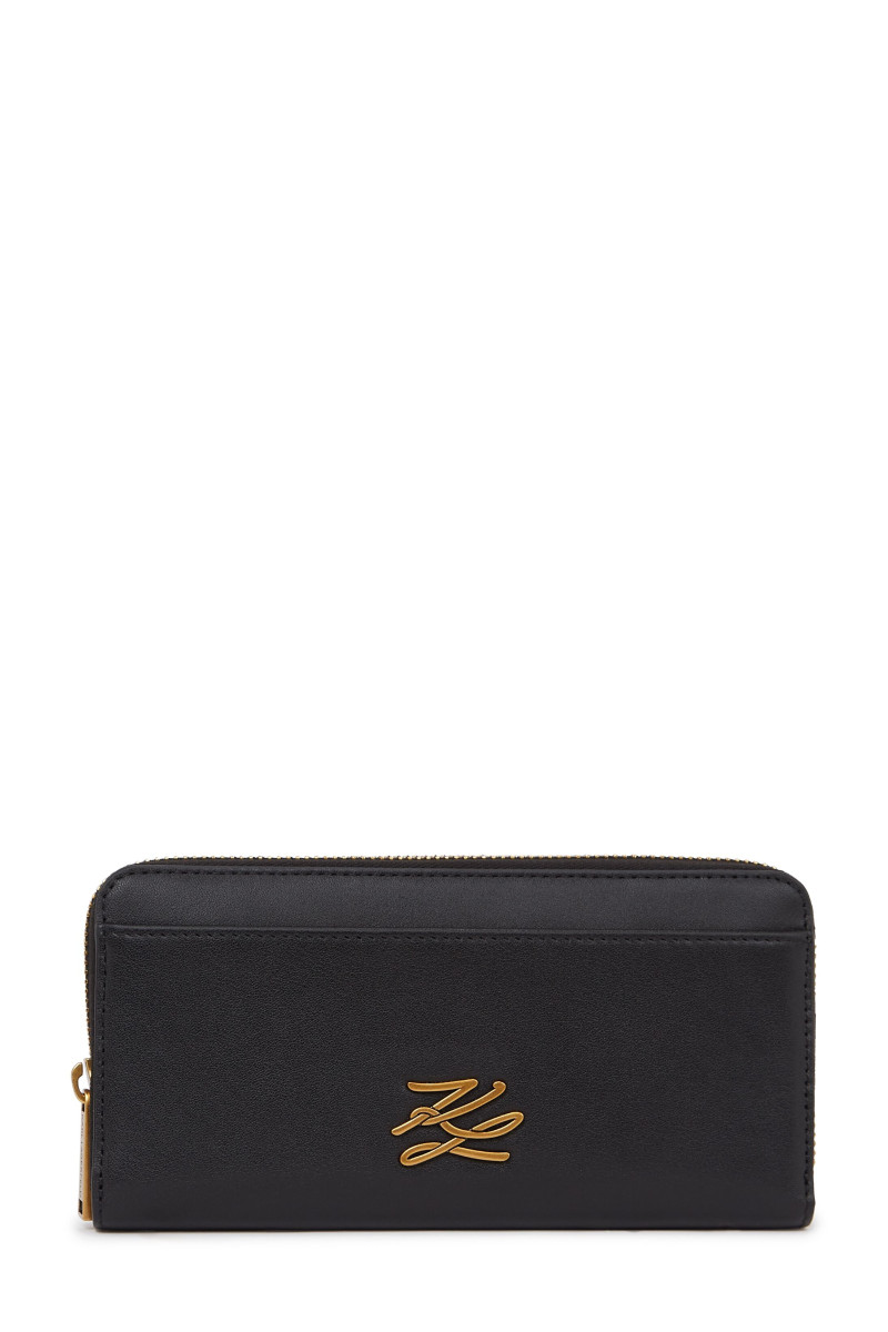 Peňaženka Karl Lagerfeld K/Autograph Cont Wallet Gp Black/Gold