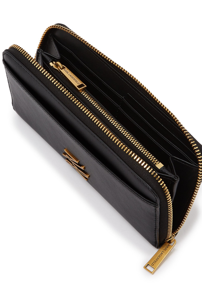 Peňaženka Karl Lagerfeld K/Autograph Cont Wallet Gp Black/Gold