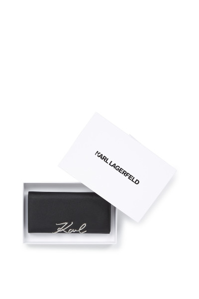 PEŇAŽENKA KARL LAGERFELD K/SIGNATURE CONT FLAP WALLET - Fotografia č. 4