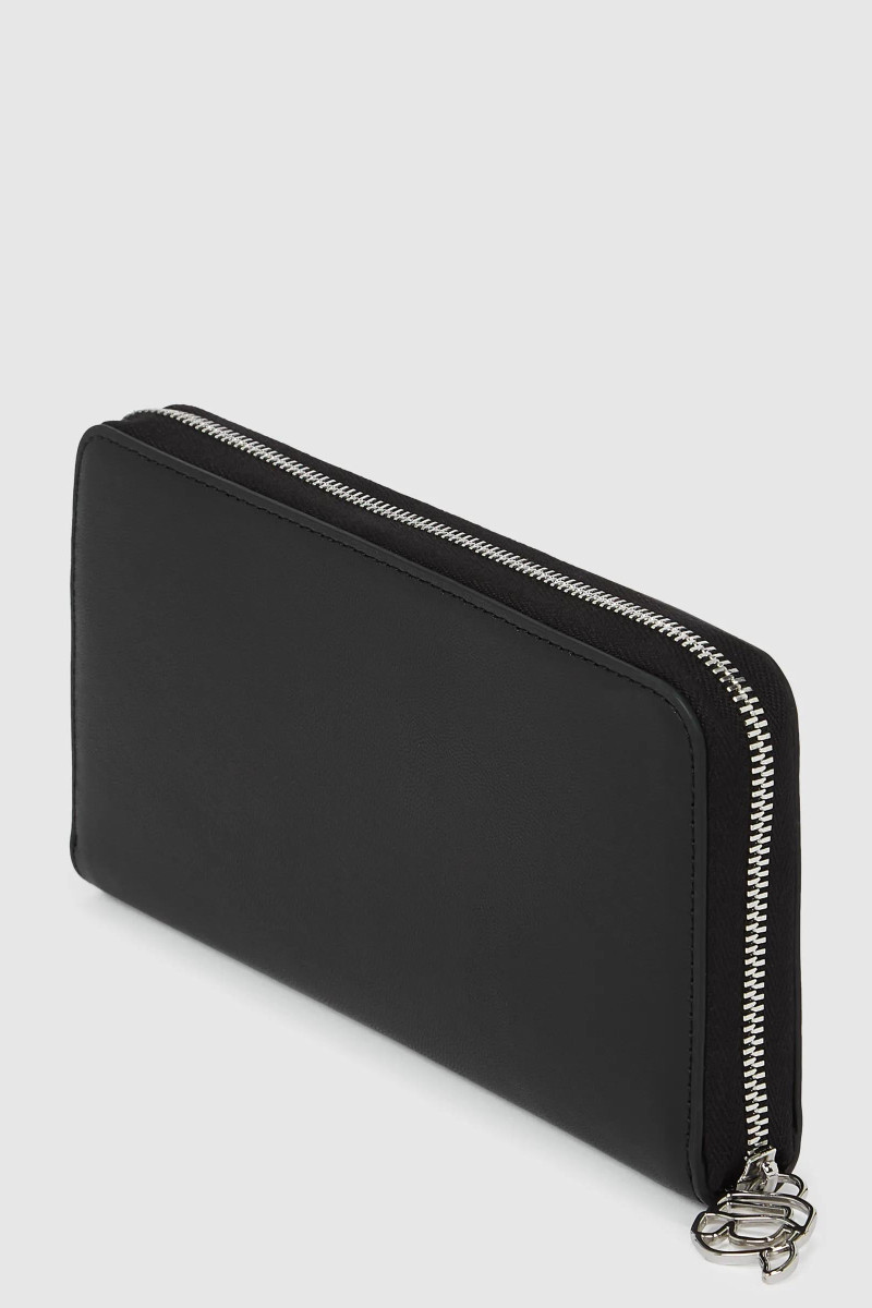 Peňaženka Karl Lagerfeld Ikon Smooth Outline Cont Wllt Black
