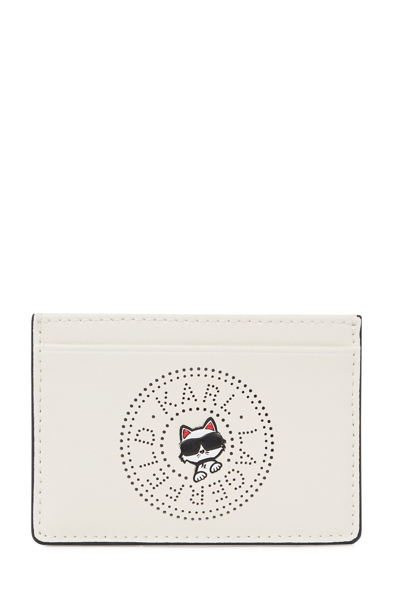 Pénztárca Karl Lagerfeld Ikon Circle Choupette Ch Off White