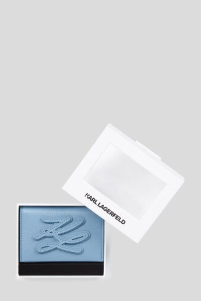 PÉNZTÁRCA KARL LAGERFELD K/AUTOGRAPH PATCH BIFOLD CH GP - Kép 4