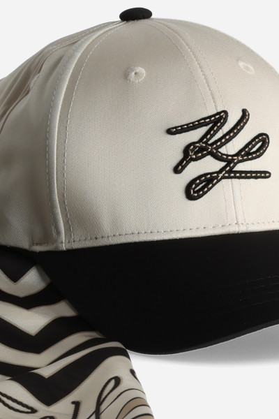 ŠILTOVKA KARL LAGERFELD K/AUTOGRAPH SCARF CAP - Fotografia č. 8