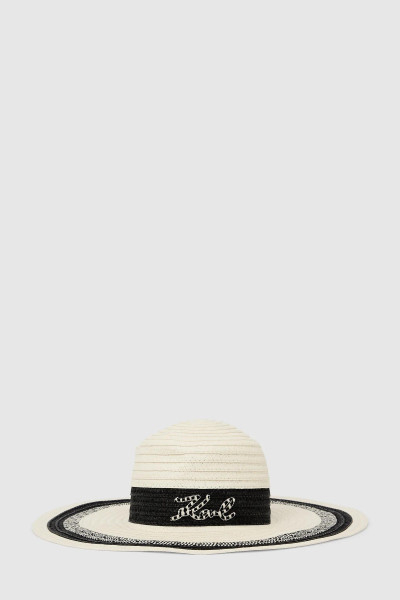 KLOBÚK KARL LAGERFELD K/SIGNATURE STR LOG SUMMER HAT - Fotografia č. 1
