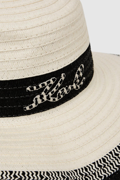 KLOBÚK KARL LAGERFELD K/SIGNATURE STR LOG SUMMER HAT - Fotografia č. 3