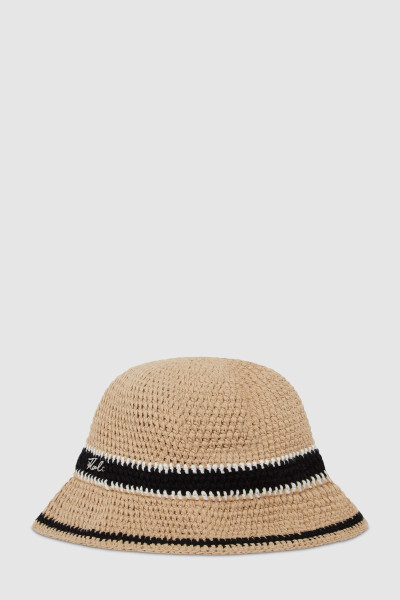 KLOBÚK KARL LAGERFELD K/SIGNATURE CROCHET CLOCHE - Fotografia č. 1