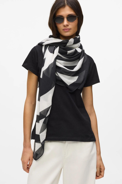 SÁL KARL LAGERFELD K/CIRCLE MODAL SCARF - Kép 3