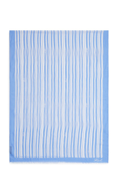 SÁL KARL LAGERFELD K/SIGNATURE STRIPE SCARF - Kép 2