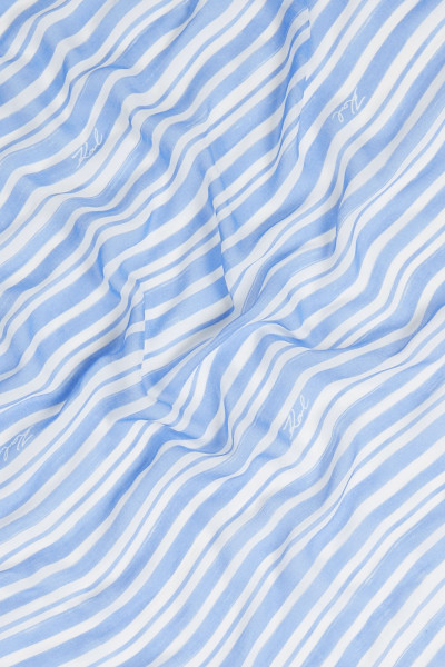 SÁL KARL LAGERFELD K/SIGNATURE STRIPE SCARF - Kép 3