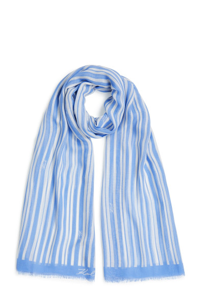 SÁL KARL LAGERFELD K/SIGNATURE STRIPE SCARF - Kép 1