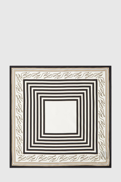 SÁL KARL LAGERFELD K/AUTOGRAPH SEAS SILK SCARF - Kép 2