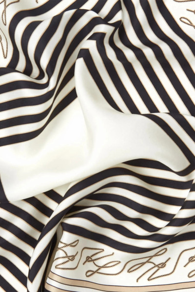 SÁL KARL LAGERFELD K/AUTOGRAPH SEAS SILK SCARF - Kép 4