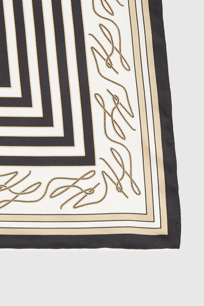 SÁL KARL LAGERFELD K/AUTOGRAPH SEAS SILK SCARF - Kép 5