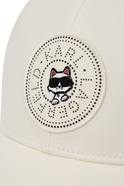 KŠILTOVKA KARL LAGERFELD IKON CIRCLE CHOUPETTE CAP - Fotografie č. 5