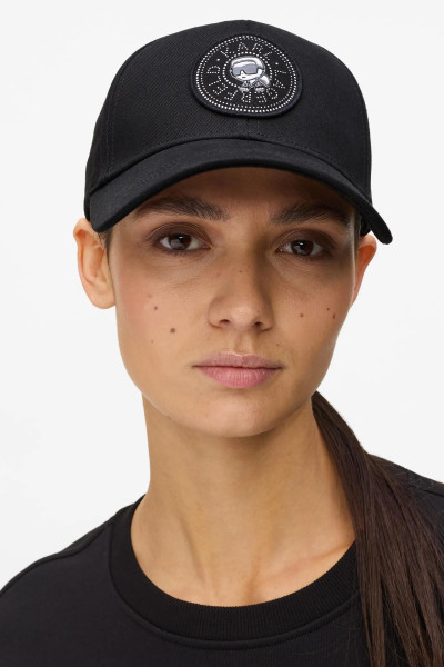 SAPKA KARL LAGERFELD IKON CIRCLE KARL CAP - Kép 2