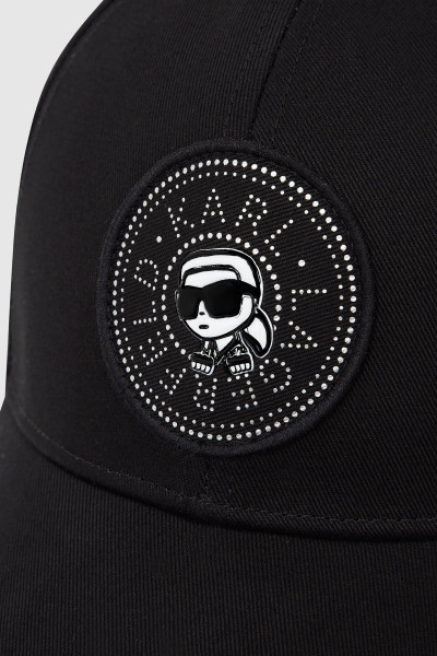 SAPKA KARL LAGERFELD IKON CIRCLE KARL CAP - Kép 3