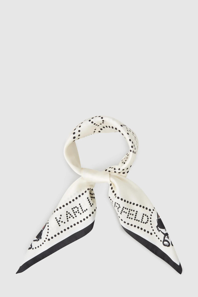 Sál Karl Lagerfeld Ikon Circle Choupette Scarf Pristine
