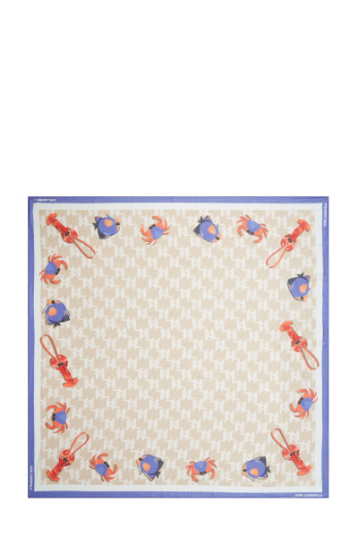 SÁL KARL LAGERFELD IKON MONOGRAM SCARF - Kép 2