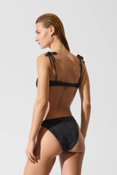 FÜRDŐRUHA KARL LAGERFELD SIGNATURE LUREX UNDERWIRE TOP - Kép 2