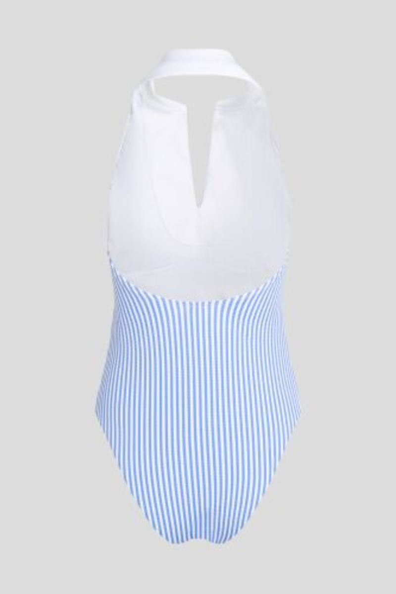 Plavky Karl Lagerfeld Hotel Karl Cheeky Swimsuit Ithaca Stripe