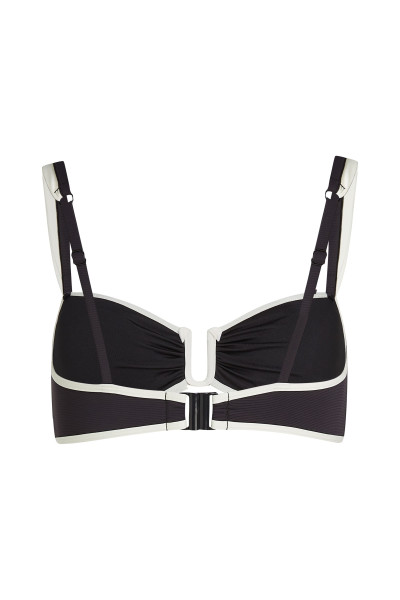 FÜRDŐRUHA KARL LAGERFELD SIGNATURE BANDEAU BIKINI TOP - Kép 7