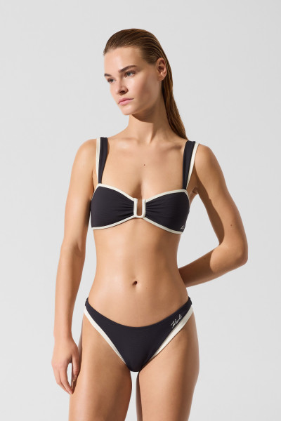 FÜRDŐRUHA KARL LAGERFELD SIGNATURE BANDEAU BIKINI TOP - Kép 1