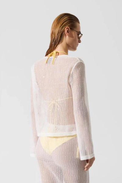 STRANDRUHA KARL LAGERFELD SIGNATURE CROCHET BEACH TOP - Kép 2