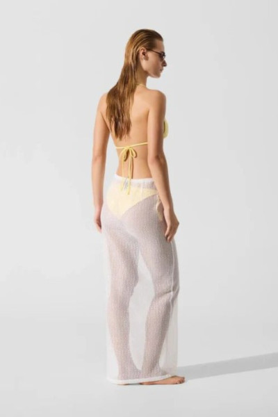 STRANDRUHA KARL LAGERFELD SIGNATURE CROCHET BEACH SKIRT - Kép 3