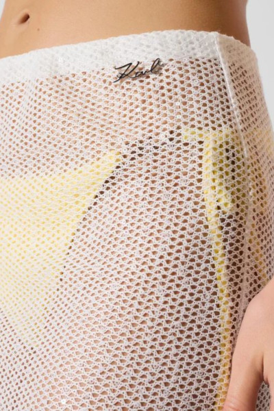 STRANDRUHA KARL LAGERFELD SIGNATURE CROCHET BEACH SKIRT - Kép 2
