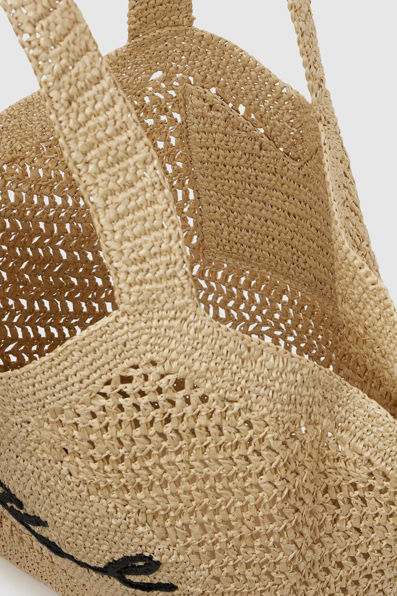 Taška Karl Lagerfeld K/Signature Crochet Large Bag Natural