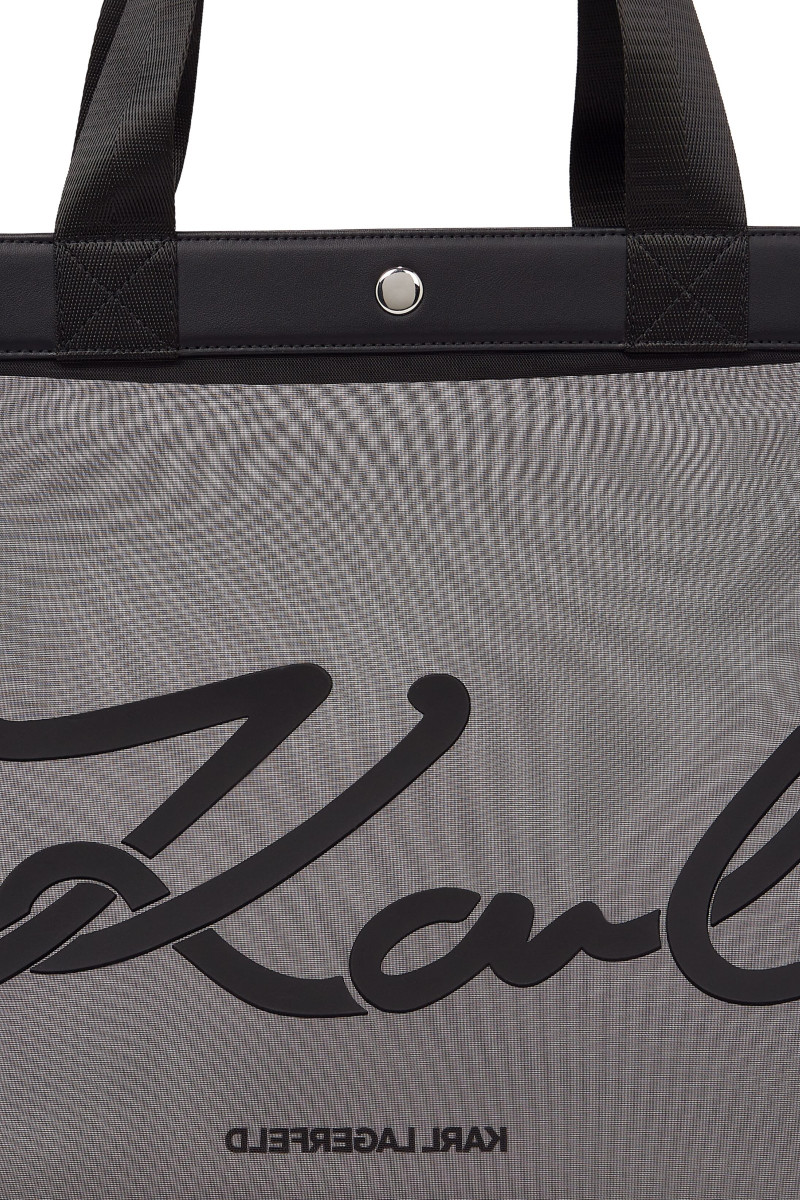 Taška Karl Lagerfeld K/Signature Mesh Shopper Black