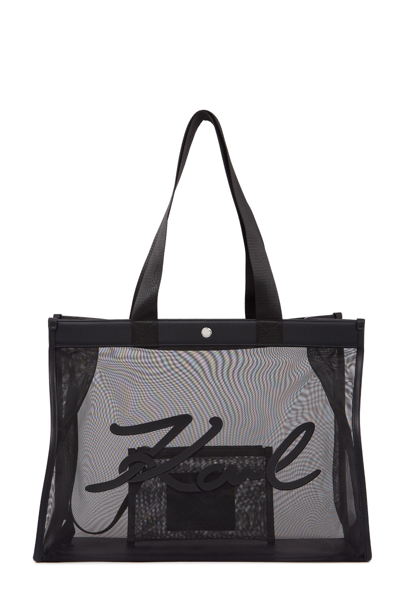 Taška Karl Lagerfeld K/Signature Mesh Shopper Black