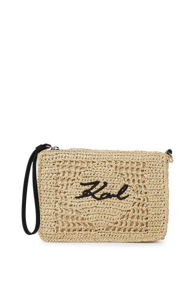 KOSMETICKÁ TAŠKA KARL LAGERFELD K/SIGNATURE CROCHET POUCH - Fotografie č. 1