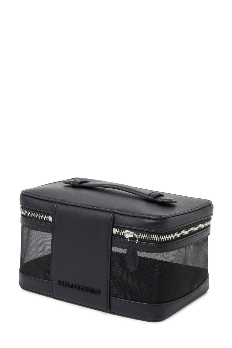 Kozmetická Taška Karl Lagerfeld K/Signature Mesh Vanity Case Black