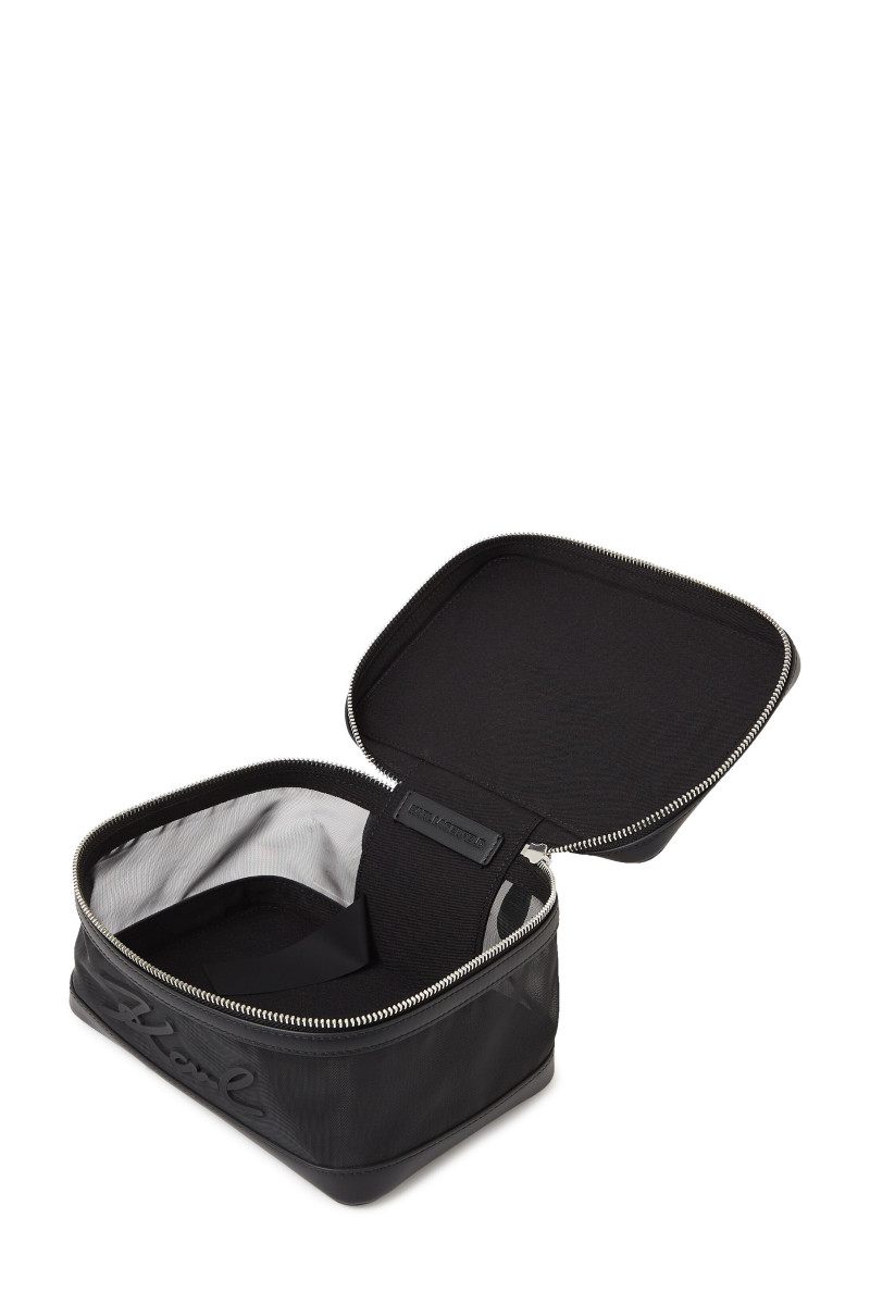 Kozmetická Taška Karl Lagerfeld K/Signature Mesh Vanity Case Black