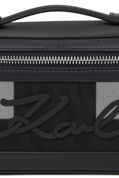 KOZMETIKAI TÁSKA KARL LAGERFELD K/SIGNATURE MESH VANITY CASE - Kép 3