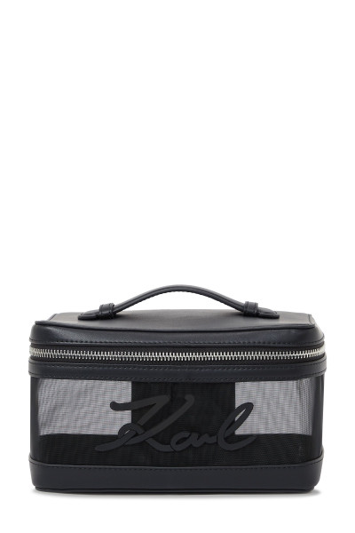 KOZMETIKAI TÁSKA KARL LAGERFELD K/SIGNATURE MESH VANITY CASE - Kép 1